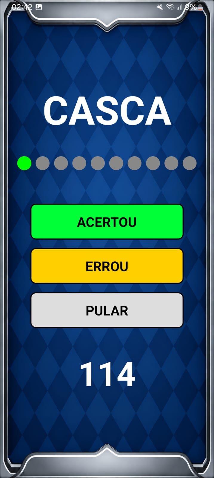 Pega a Dica — tela 2
