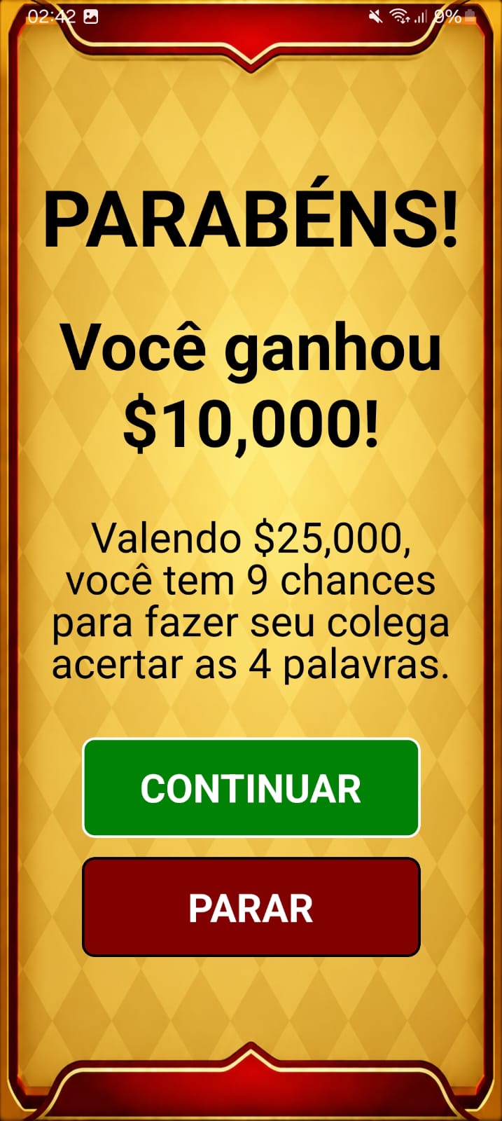 Pega a Dica — tela 3